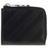 Off White Binder Diag Safe Zip Black Wallet
